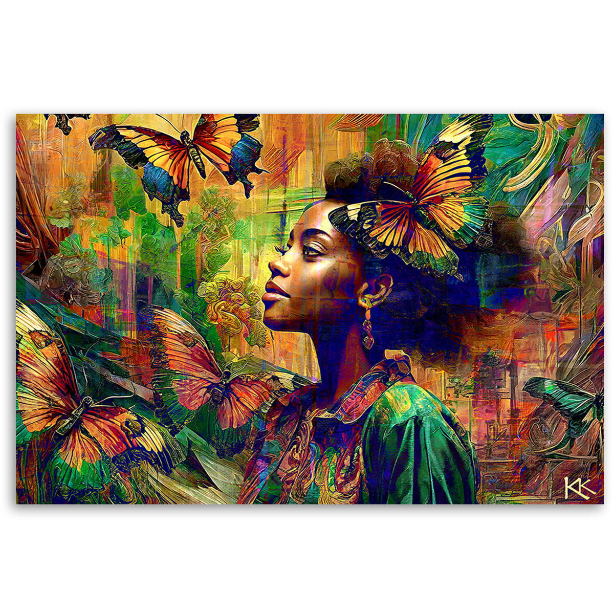 KUNSTDRUCK Lila 120/80 cm - Lila, Textil (120/80cm) - KUNSTLOFT