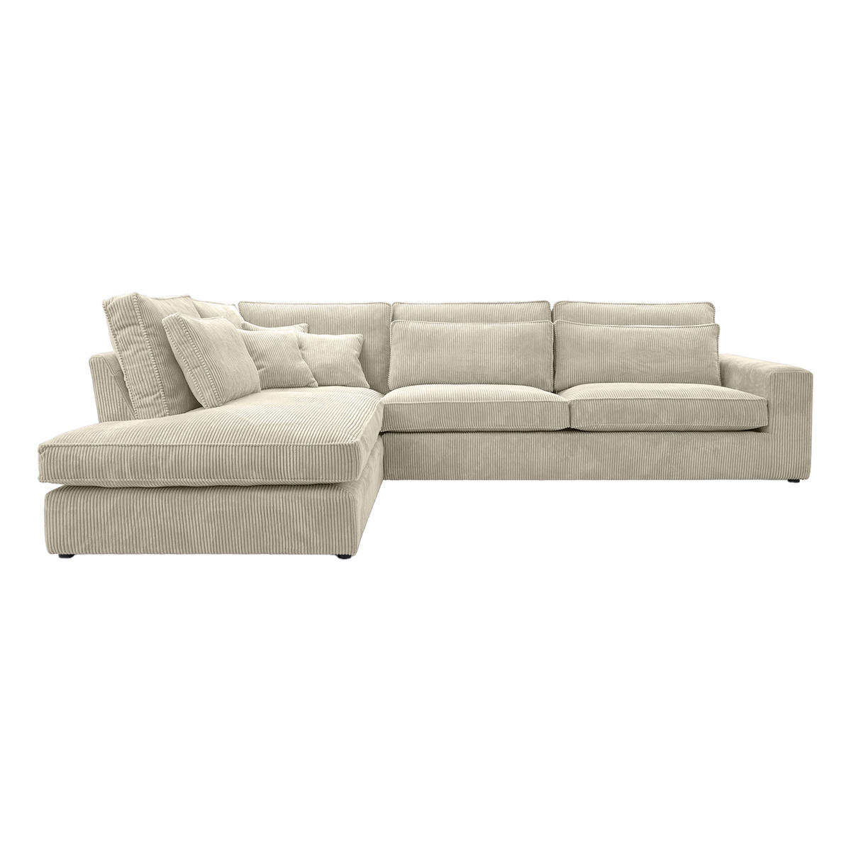 ECKSOFA CAMBO MINI Ohne Schlaffunktion, Creme - Creme, Textil (280/224cm) - Fedve