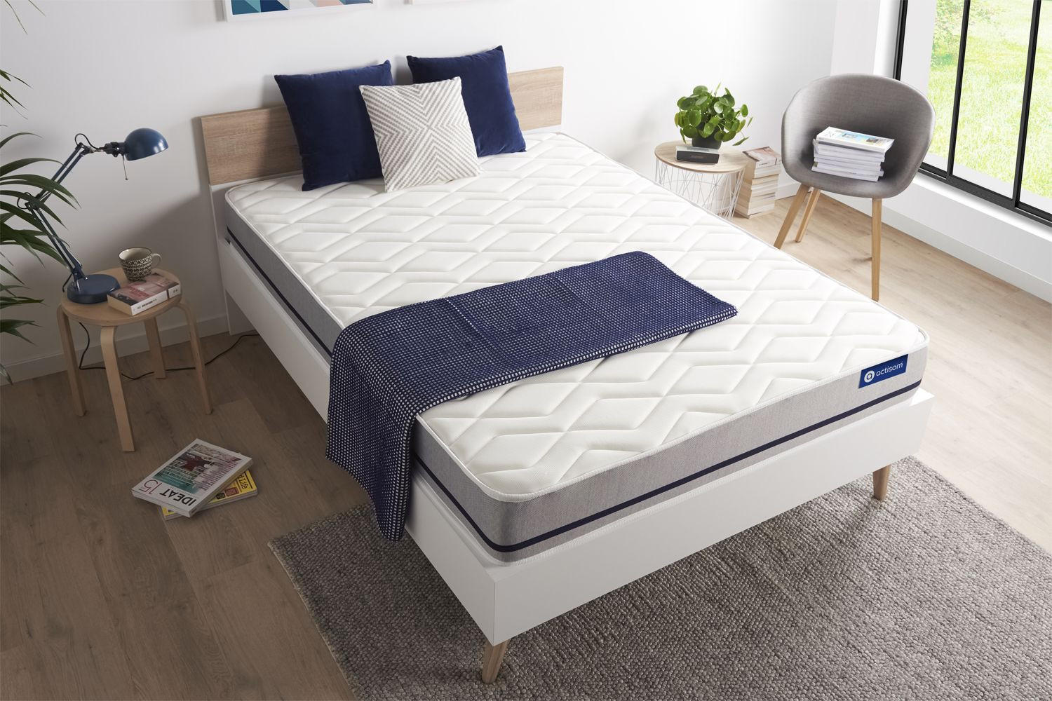 Thumbnail - Actisom Matratze, Weiß, Textil, H2, 80x220 cm, Oeko-Tex® Standard 100, Schlafzimmer, Matratzen Shop, Matratzen