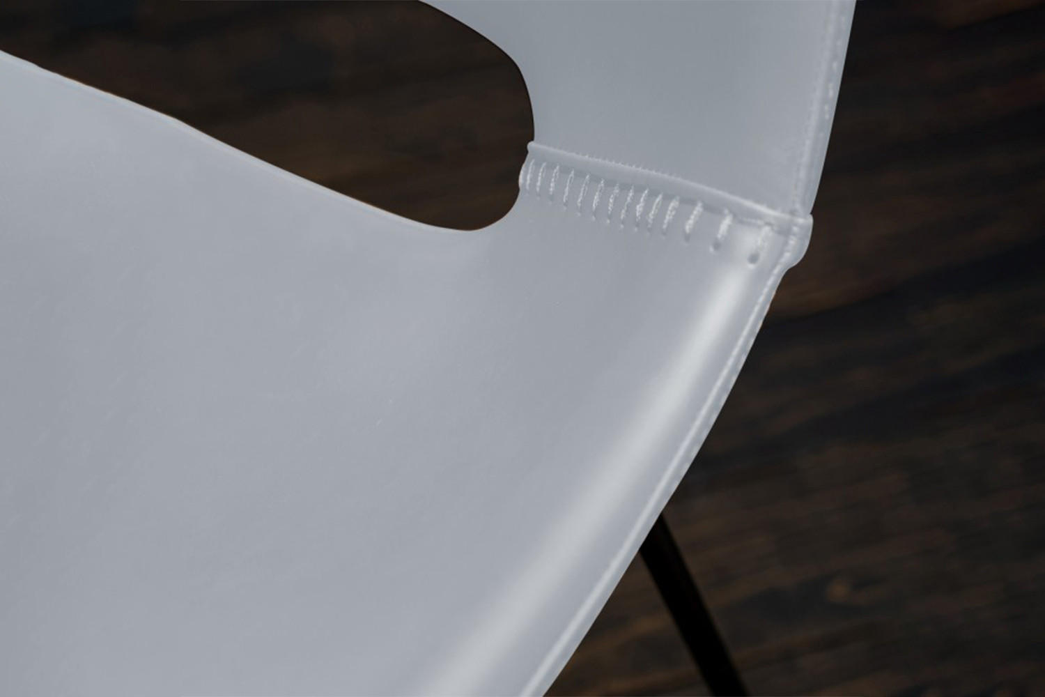 Thumbnail - Kawola Stuhl, Weiß, Leder, 49x80x55 cm, Esszimmer, Stühle, Esszimmerstühle, Vierfußstühle