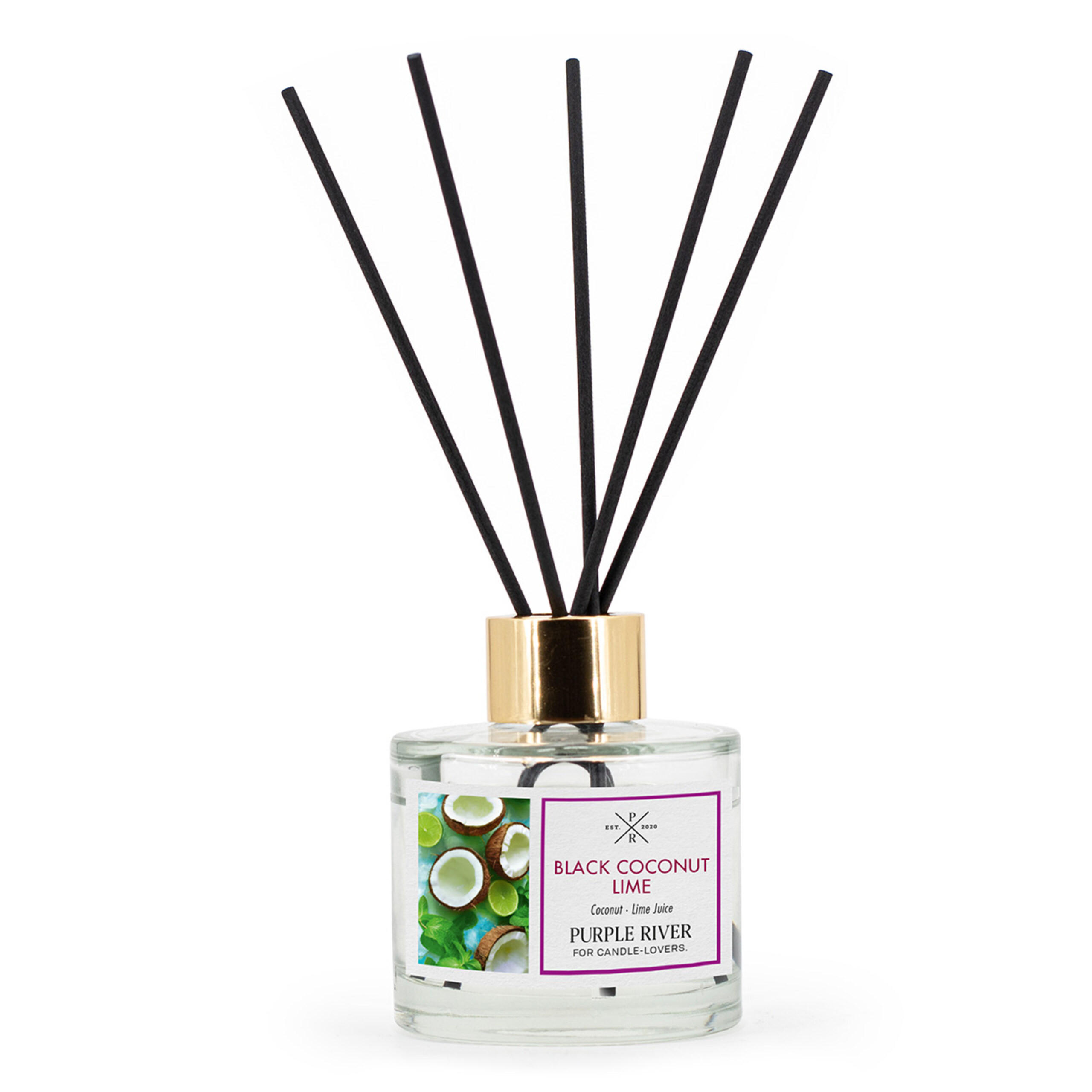 DIFUZOR Alb sticlă 100 ml Black Coconut Lime