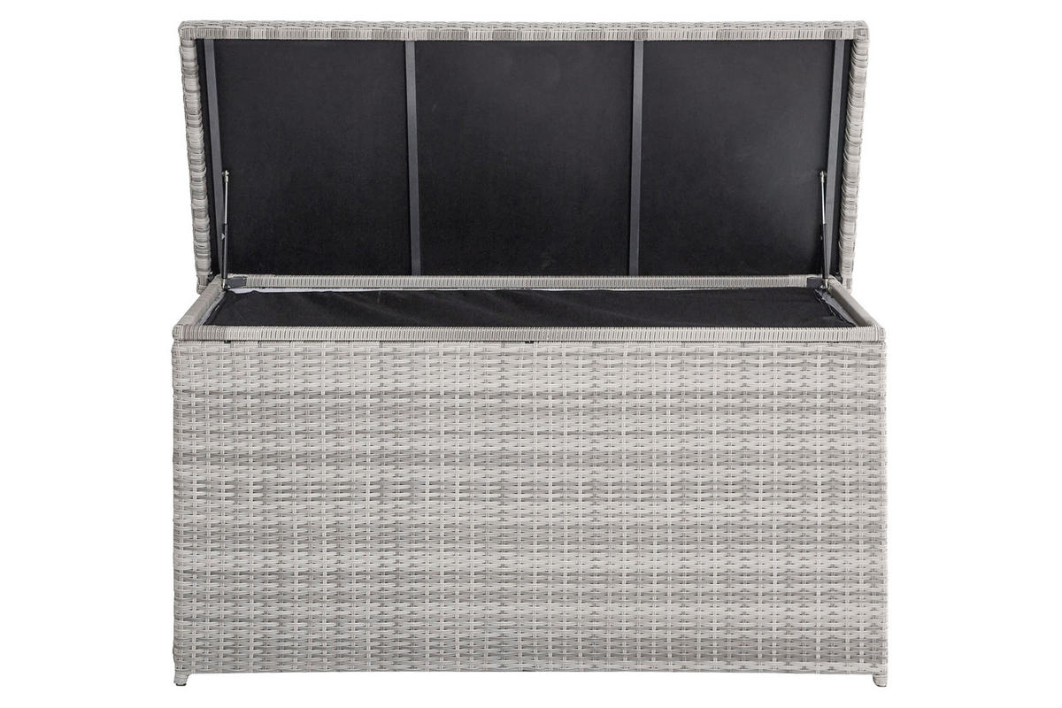 KISSENBOX Boston 152x68 cm, Grau - Grau, Kunststoff (152/73/73cm) - dasmöbelwerk