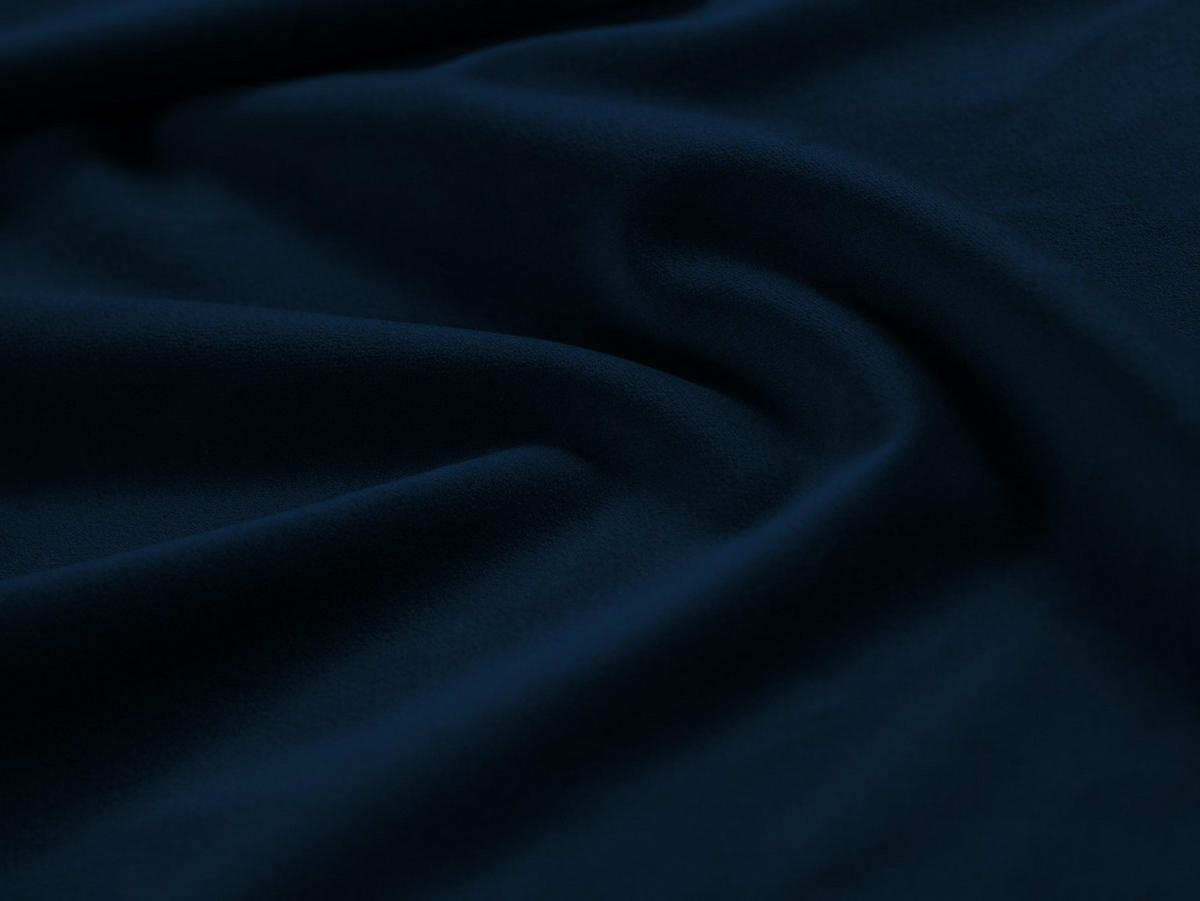 ELEKTRISCHES-ECKSOFA rechts Alyse aus Samt königsblau 5 Sitzplätze - Blau, Textil (188/295cm) - Micadoni