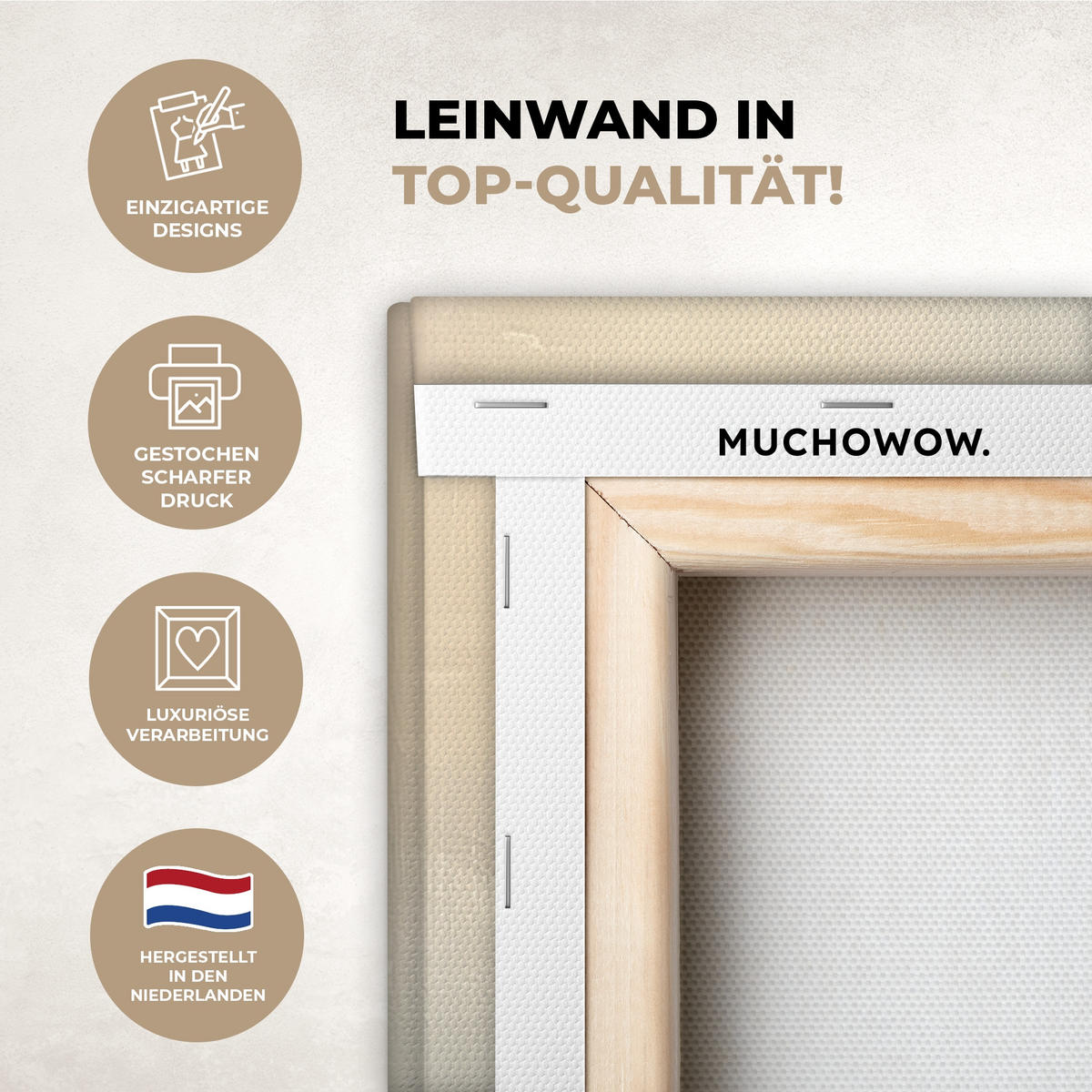 LEINWANDBILD Segelschiff - Meer - Bewölkt 60x90 cm - Creme, Textil (60/90cm) - MuchoWow