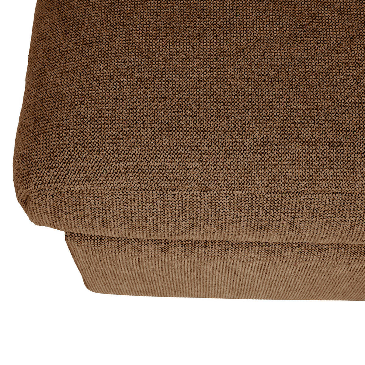 POLSTERHOCKER - Schwarz/Haselnussfarben, Kunststoff/Textil (131/44/61cm) - home24