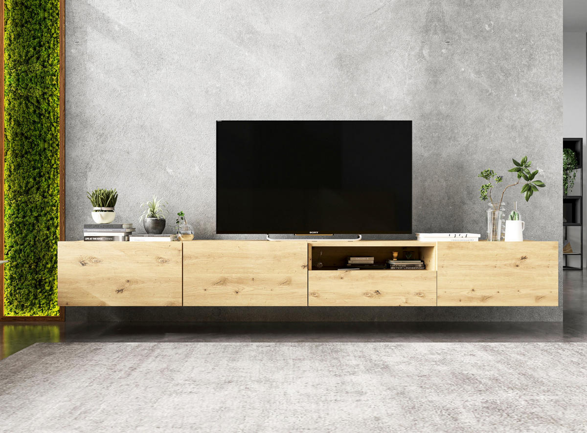 TV-SCHRANK Enjoy Eiche artisan matt Schublade 120 cm - Eiche Artisan, Holzwerkstoff (120/30/35cm) - Meble Lindner