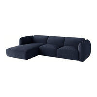 SOFA - 5 Personen - stoff - marineblau Camilio - Dunkelblau, Textil (272/74/165cm) - Vente-Unique