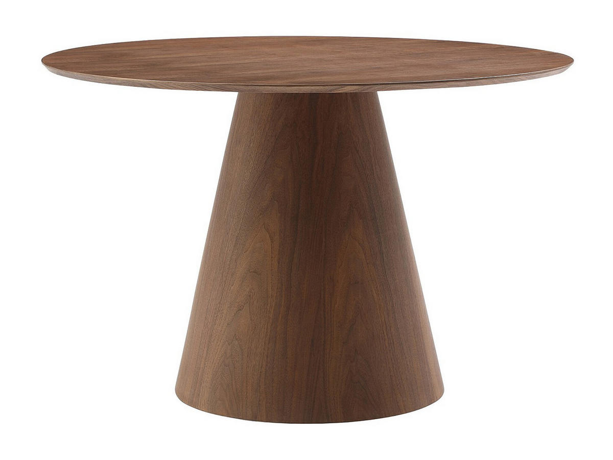 ESSTISCH rund - 4 Personen - MDF - Holzfarben dunkel - ANTALIZA - Dunkelbraun, Holz (120/120/75.5cm) - Vente-Unique