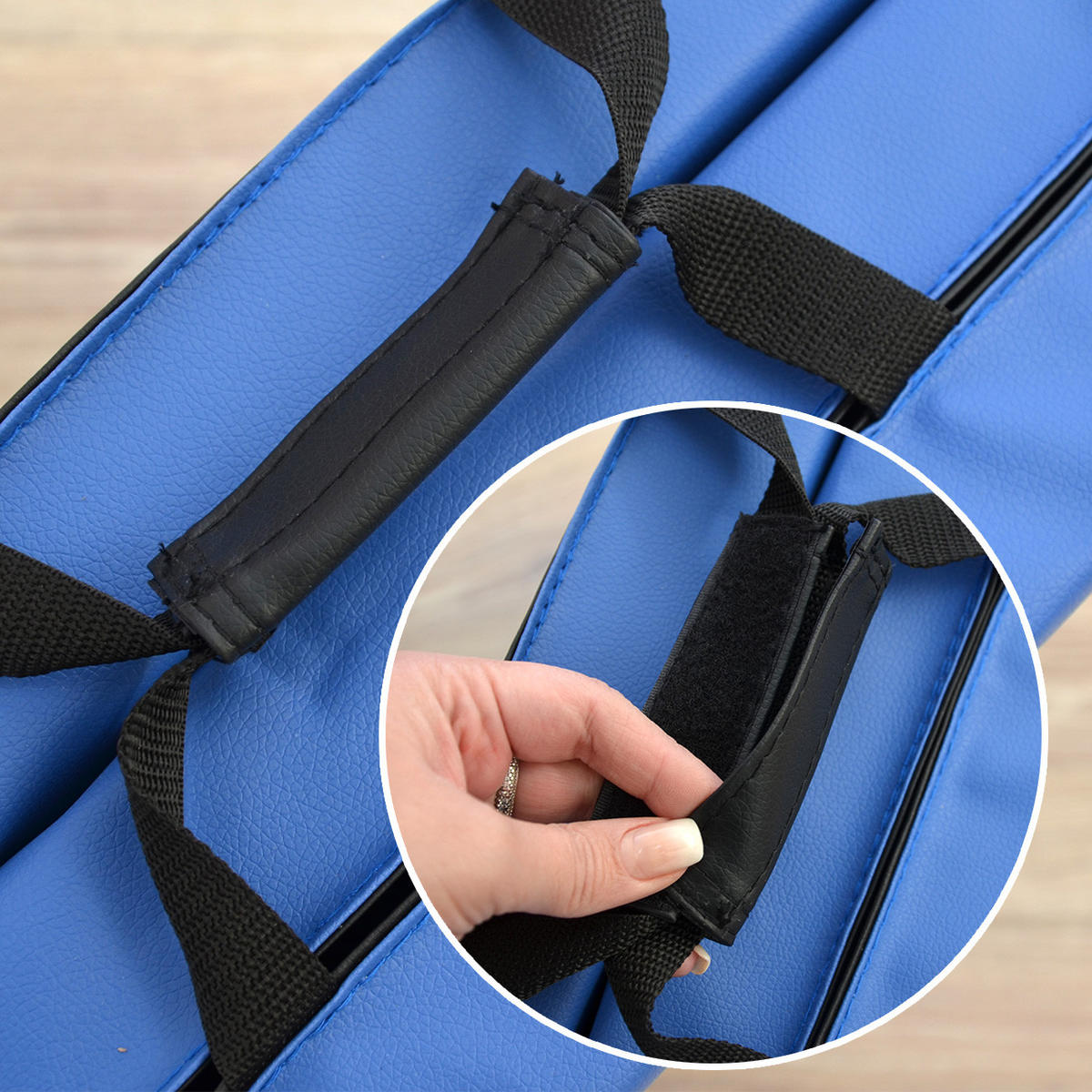 GYMNASTIKMATTE zum Wenden - 180/115/5 cm Faltbare Turnmatte - Blau, Kunststoff (115/180cm) - eyepower