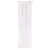 TRANSPARENTER SCHLAUFENVORHANG BEVERLY - Weiß, Textil (130/1/250cm) - Esprit