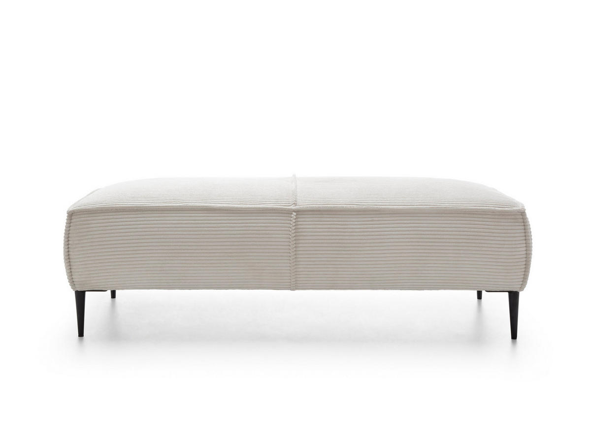 MASSENO Sitzhocker DUNA, Modern Polsterhocker, Fußhocker Creme - Creme, Holzwerkstoff/Kunststoff (65/44/140cm) - MASSENO