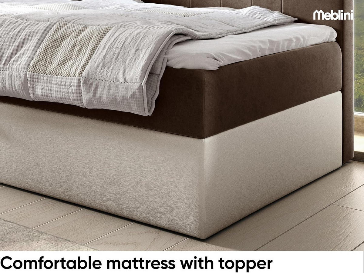 KINDERBETT GARETH 3 - Braun/Weiß, Holzwerkstoff (113/212cm) - Meblini