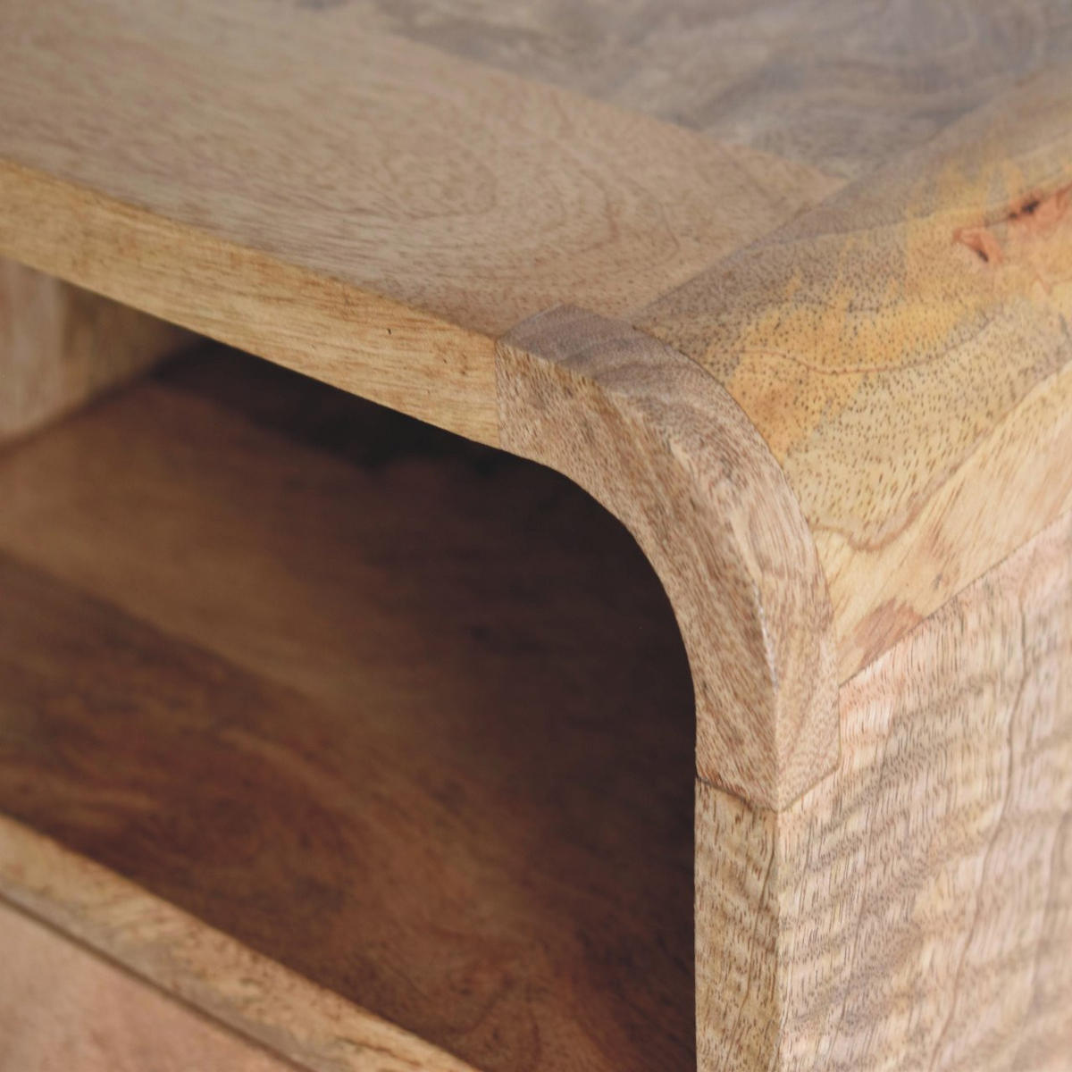 NACHTTISCH Levitate - Beige/Messingfarben, Holz/Metall (30/25/25cm) - Artisan Furniture