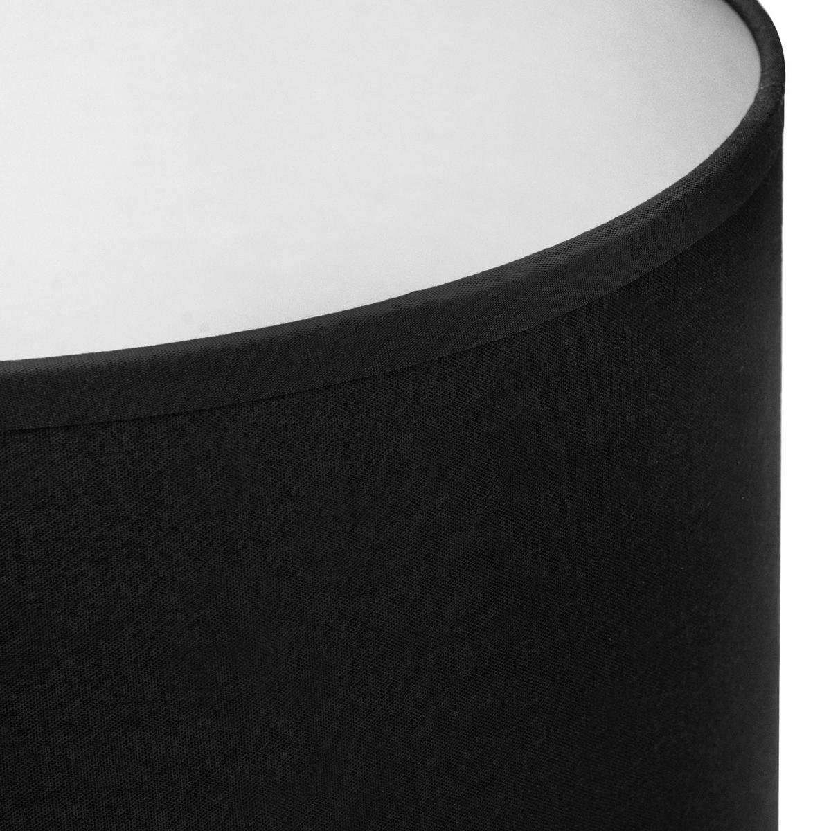 TISCHLAMPE NIPER 2-er Set, Silber/Schwarz - Silberfarben/Schwarz, Keramik/Textil (24/24/38cm) - KONSIMO®