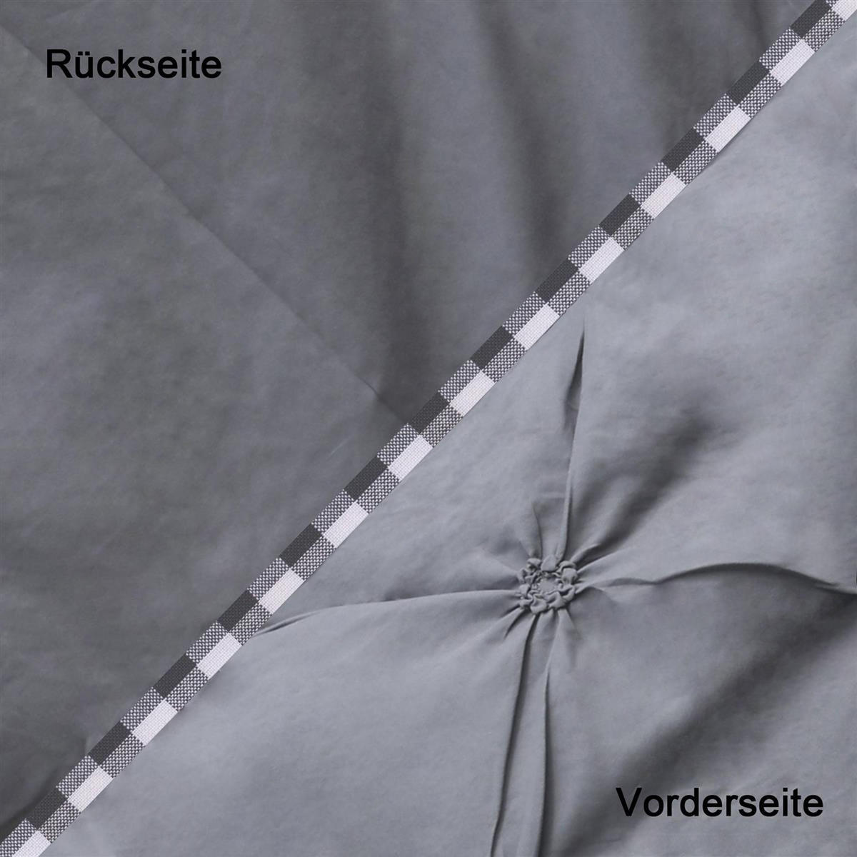 BETTWÄSCHE (Grau) - Grau, Kunststoff (135/200cm) - Intirilife