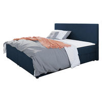 BOXBETT Fado III - Blau/Schwarz, Holz/Kunststoff (140/200cm) - MIRJAN24