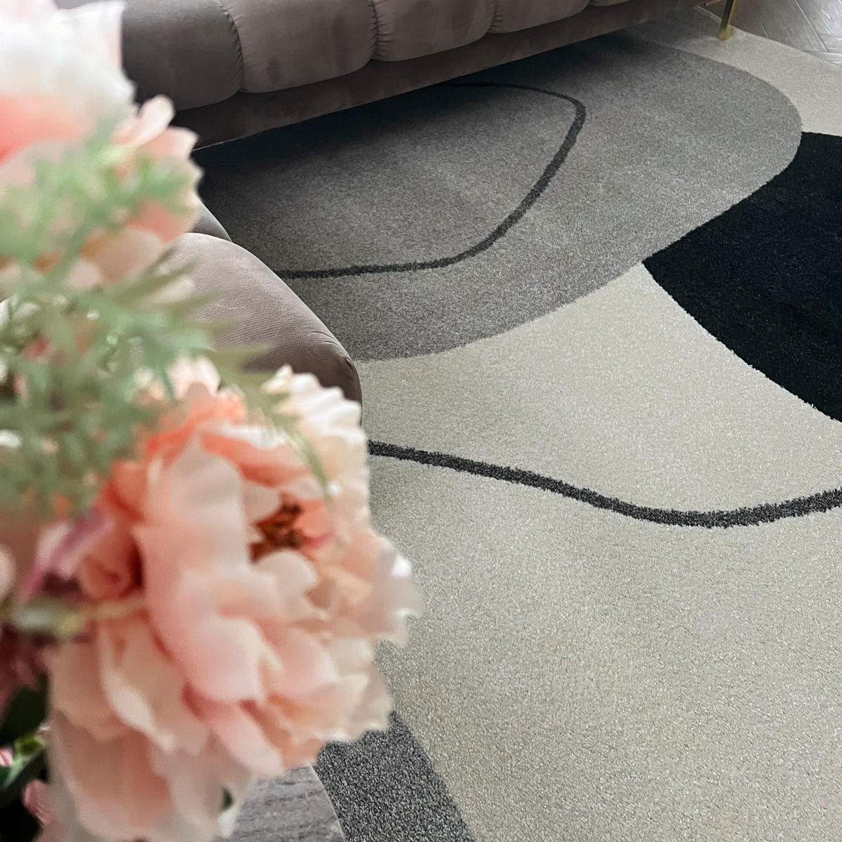TEPPICH Beige Geometrisch In-Outdoor Pflanzlich Kurzflor Rechteckig 160 x 230 cm - Taupe/Beige, Textil (160/230cm) - Mazovia