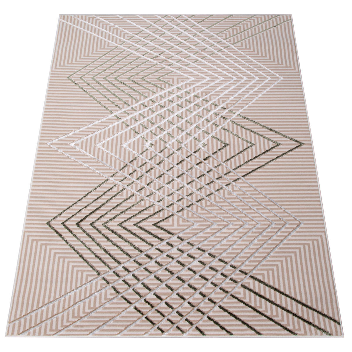 TEPPICH CRYSTAL Hellgrün 140/200 cm - Hellgrün, Textil (140/200cm) - Tapiso