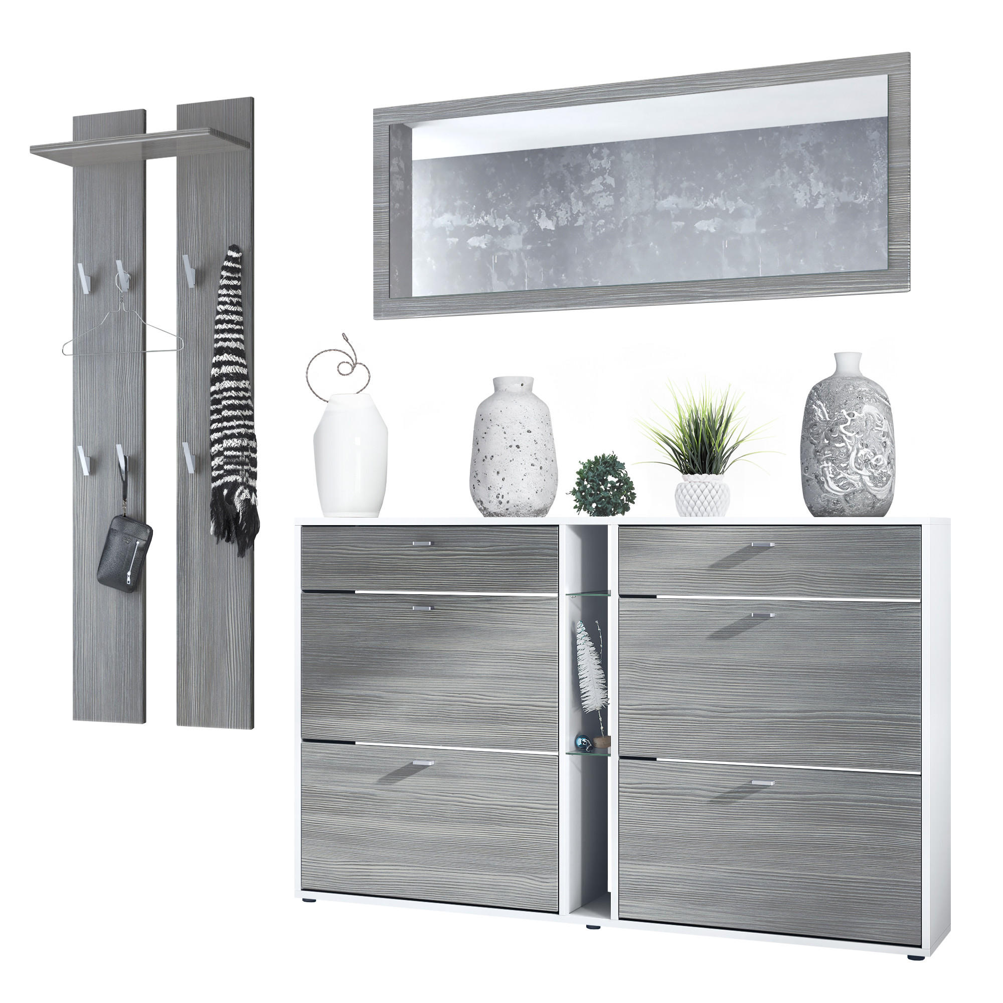 GARDEROBE Orlando Avola-Anthrazit - Anthrazit, Holzwerkstoff (215/210/28cm) - Vladon