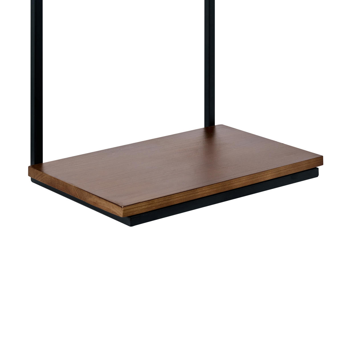 RAFT DE PERETE metal negru Lolog - maro/negru, metal (30/60/20cm) - Beliani