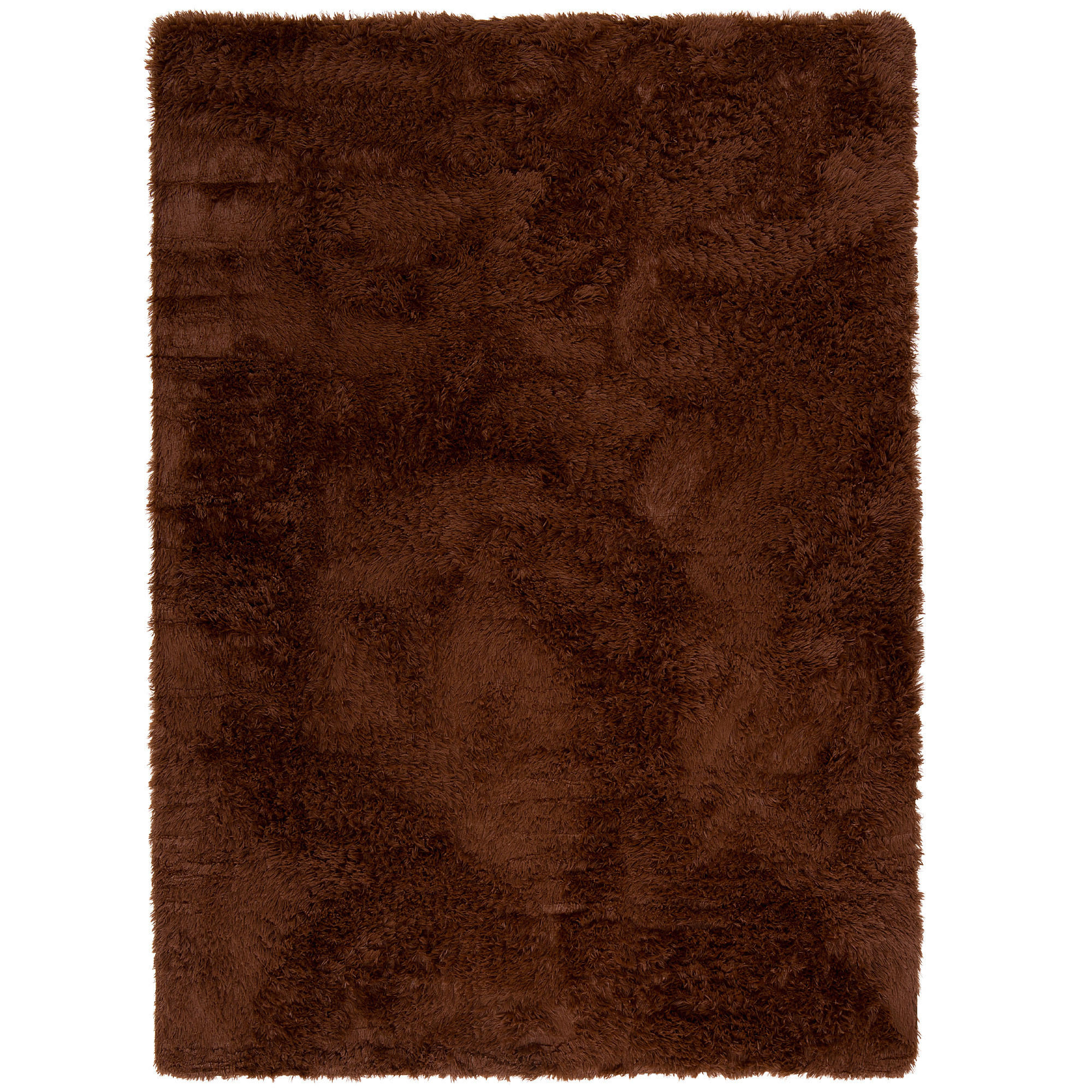 Pergamon Hochflor Dunkelbraun 60x90 cm