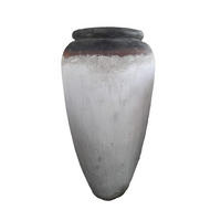 TOPF Kajetan Weiß 40/40/80cm - Weiß, Stein (80cm) - PTMD Collection