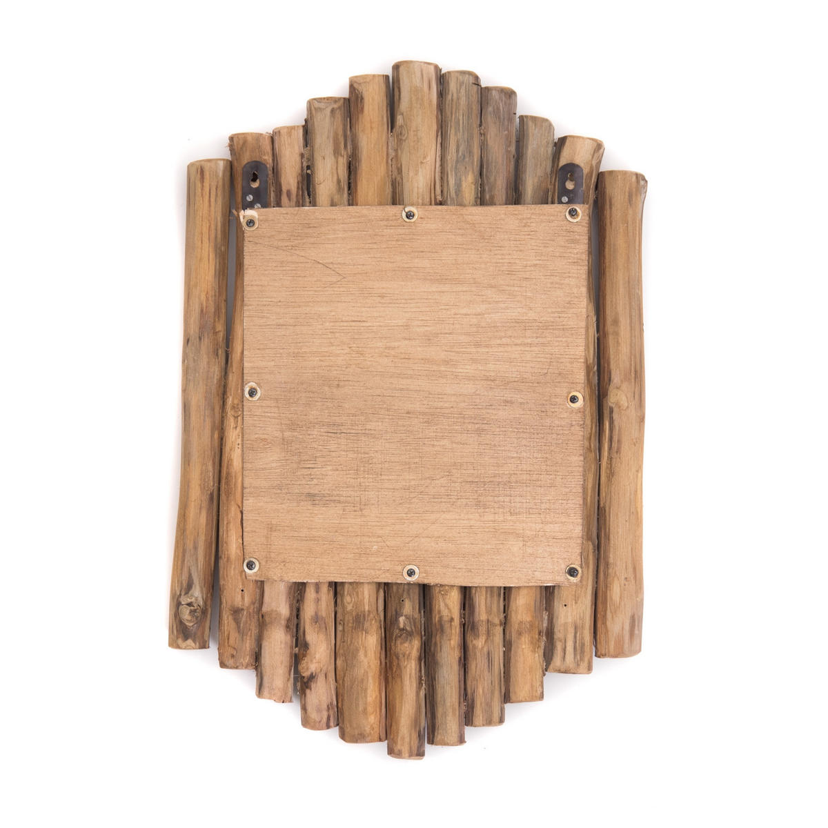 WANDSPIEGEL Harmonica 56x37 cm Teak Treibholz naturfarben - Naturfarben, Holz (37/56/5cm) - DESIGN DELIGHTS