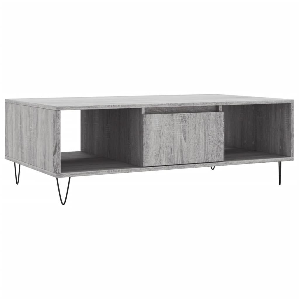 COUCHTISCH Grau Sonoma 104x60x35 cm Holzwerkstoff - Grau, Holzwerkstoff (104/60/35cm) - furnicato