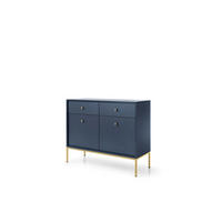 SIDEBOARD MONO Blau 104x39x83 cm - Blau, Holzwerkstoff (104/83/39cm) - FURNLUX
