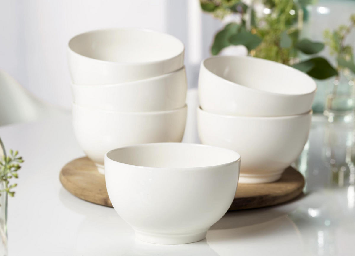 MÜSLISCHALEN Basic White weiß 750 ml 6er Set - Weiß, Keramik (1cm) - vivo | Villeroy & Boch Group