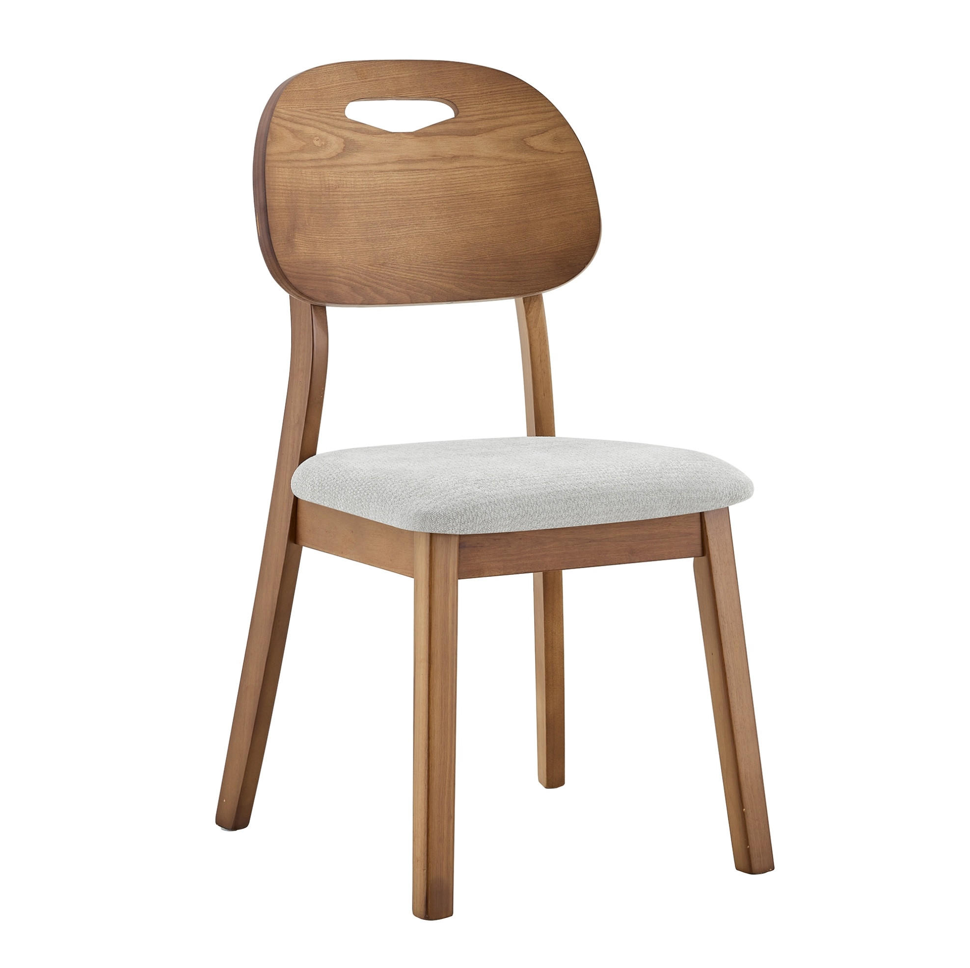 ESSZIMMERSTUHL 2er-Set mit Tragegriff Grau - Grau, Holz (44/88/50cm) - Meubliv