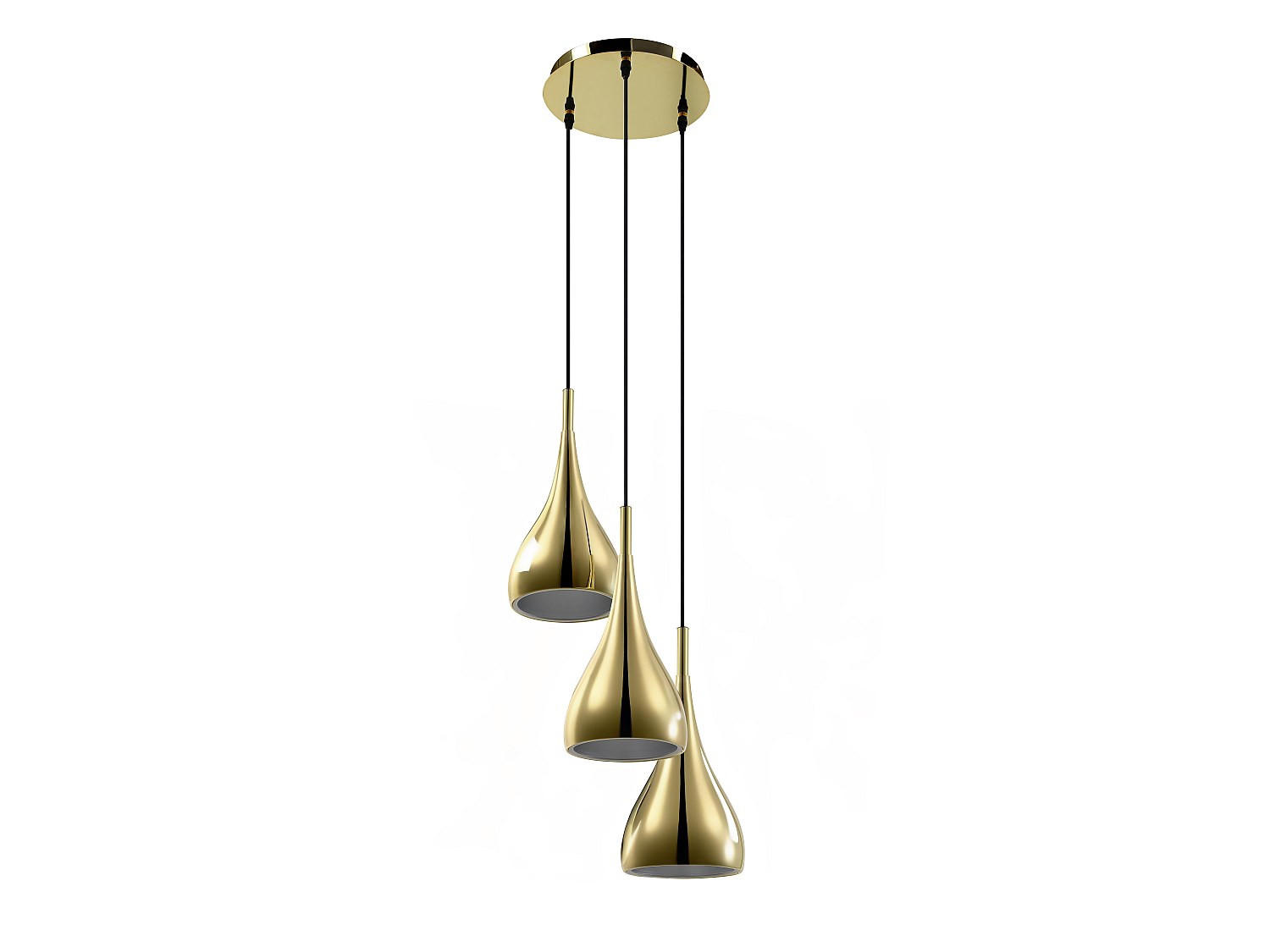 DECKENLEUCHTE - 36 cm x 36 cm - metall - goldfarben Osara - Goldfarben, Metall (36/36/138cm) - Vente-Unique