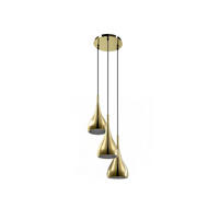 DECKENLEUCHTE - 36 cm x 36 cm - metall - goldfarben Osara - Goldfarben, Metall (36/36/138cm) - Vente-Unique