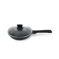 PFANNE Schwarz 45/24/5.5 cm MR122524 - Schwarz, Metall (24cm) - Maestro 