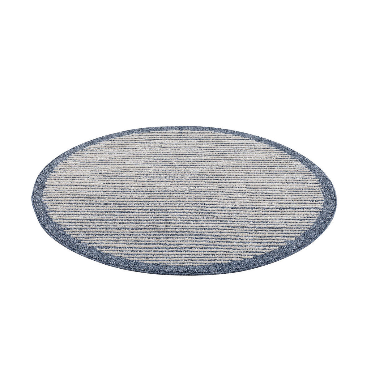 KURZFLOR-TEPPICH Art 2231 Blau 200x200 cm rund - Blau, Textil (200/200cm) - carpet city