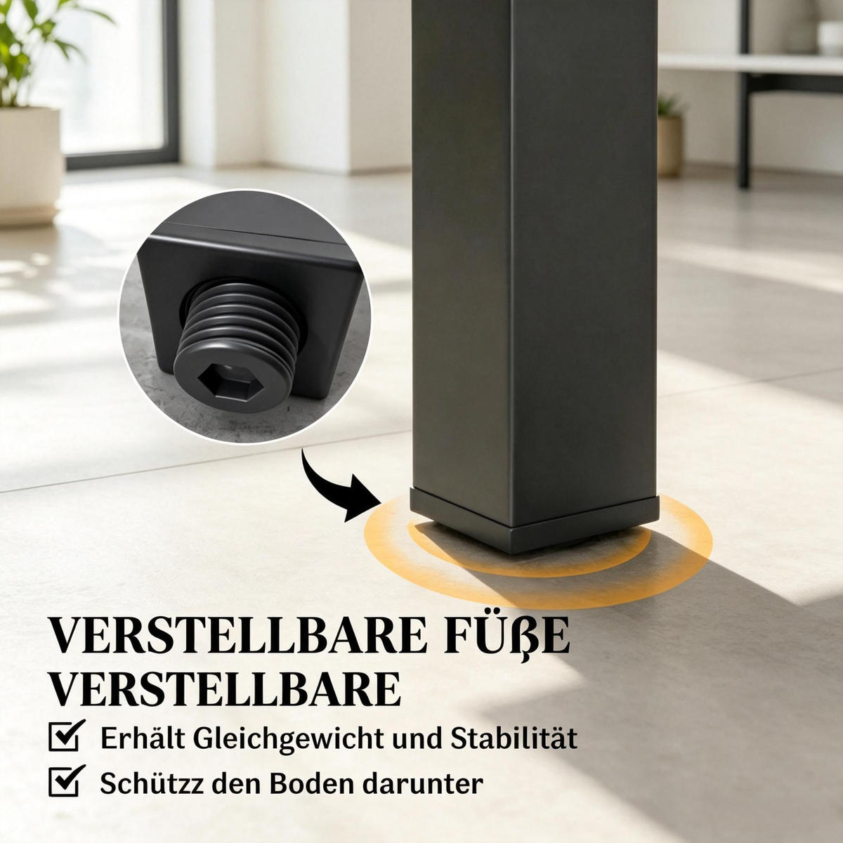 GARTENTISCH 80-160/80/75 cm aus Aluminium DE-39942 Schwarz - Schwarz, Metall (80/160/75cm) - ComfortXL