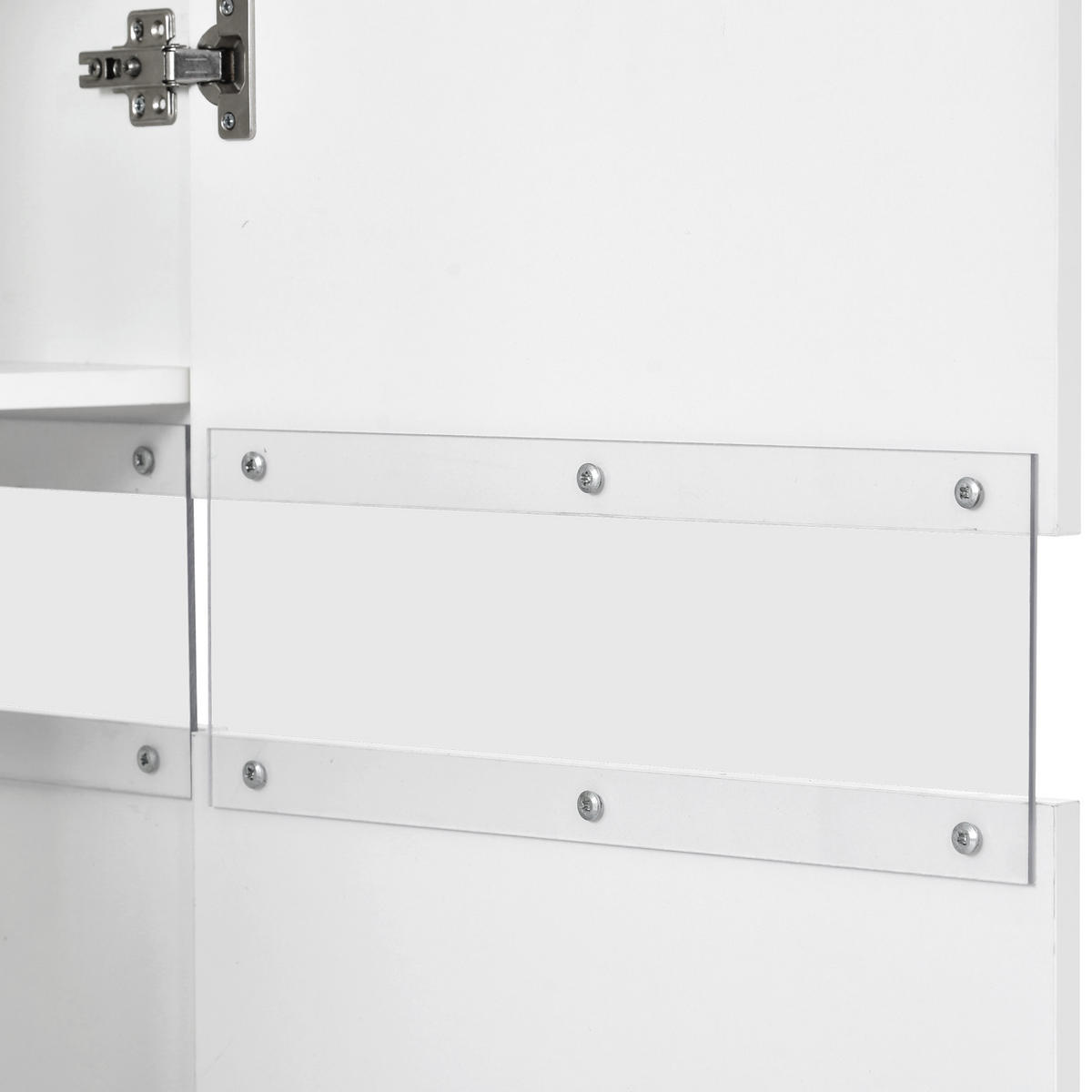 SIDEBOARD, LED, Hochglanz, Weiß - Weiß, Holzwerkstoff (35/72/145cm) - FLIEKS