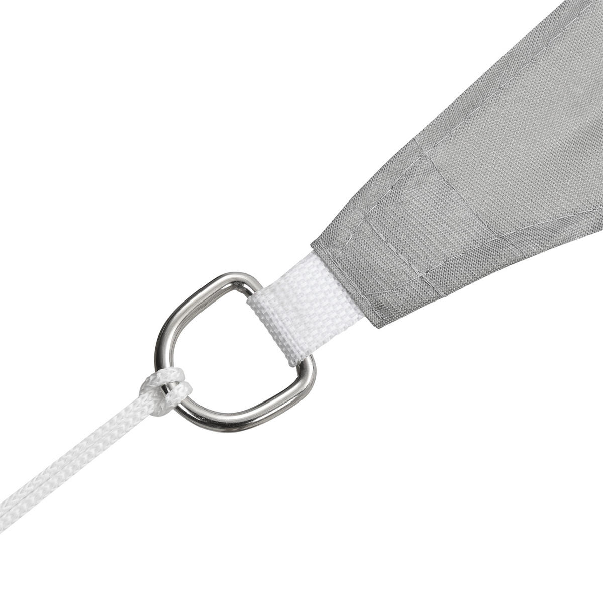 SONNENSEGEL Lerma rechteckig - Hellgrau, Textil (400/200cm) - [en.casa]