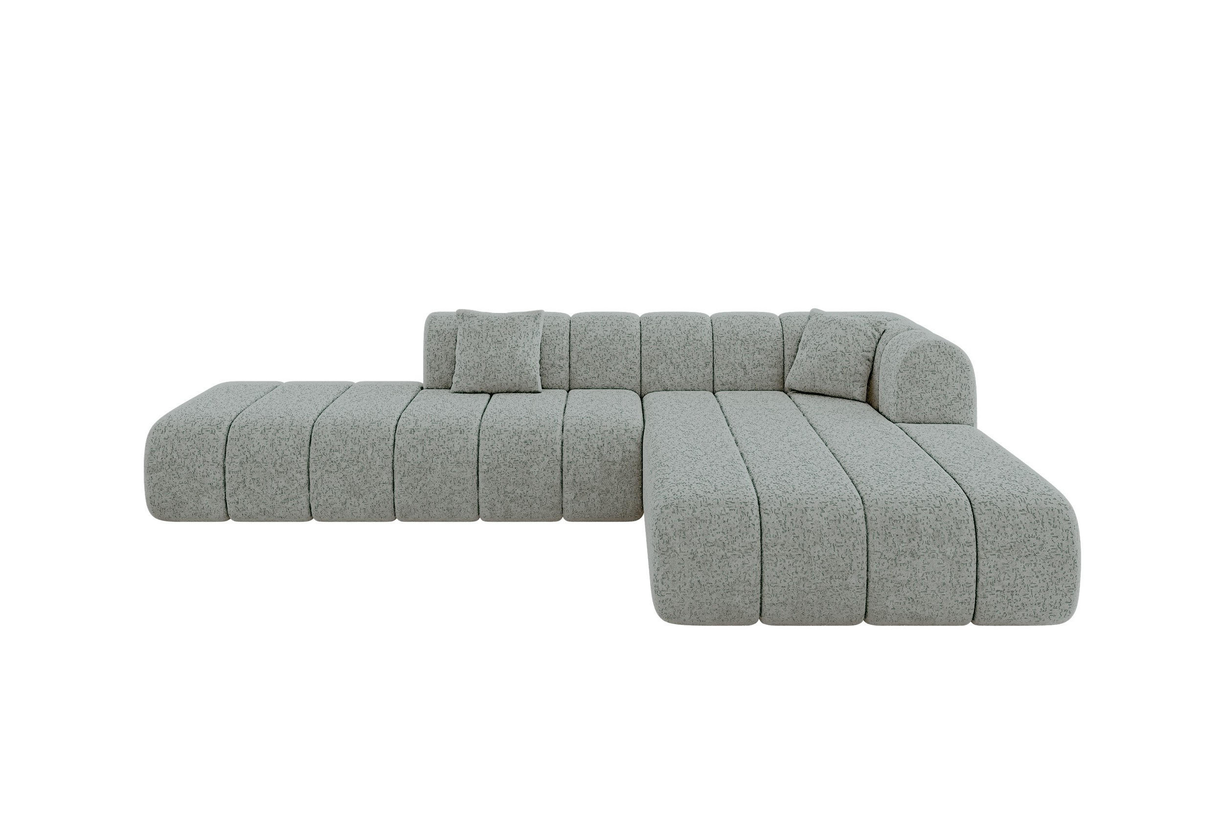 Altdecor Ecksofa Dunkelgrün 289x176 cm