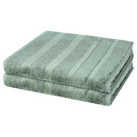 DUSCHTUCH Noblesse 2er-Set - Grün, Textil (80/160cm) - Cawoe