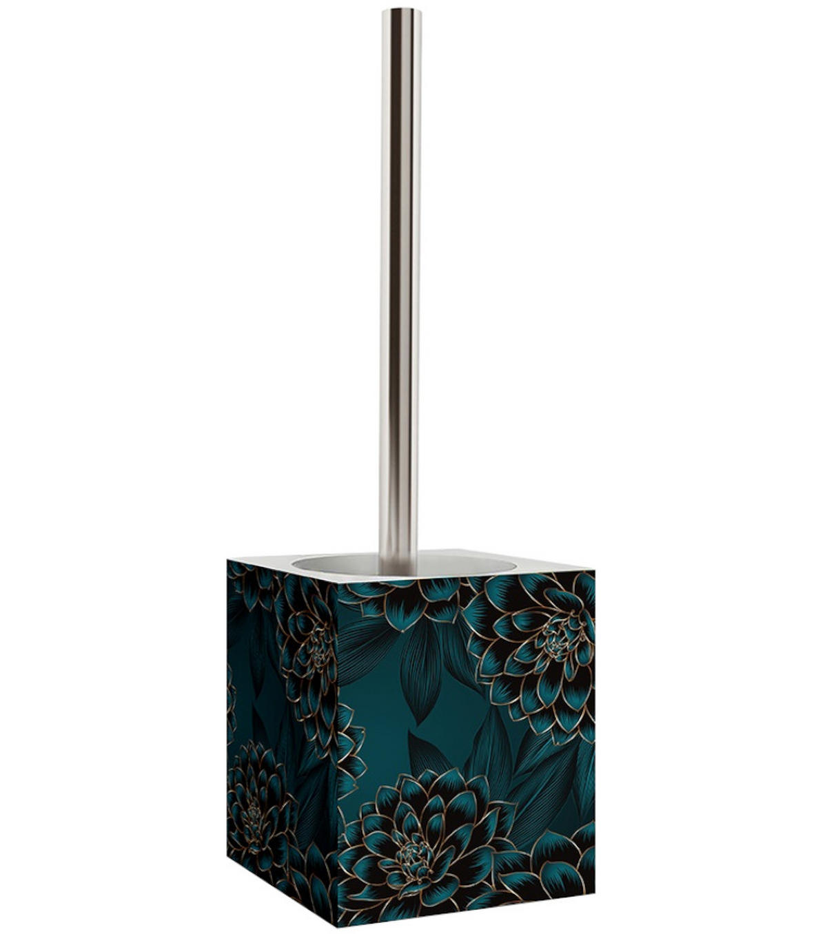 BADEZIMMER Set Dahlien - Blau, Kunststoff (7/17/7cm) - Sanilo