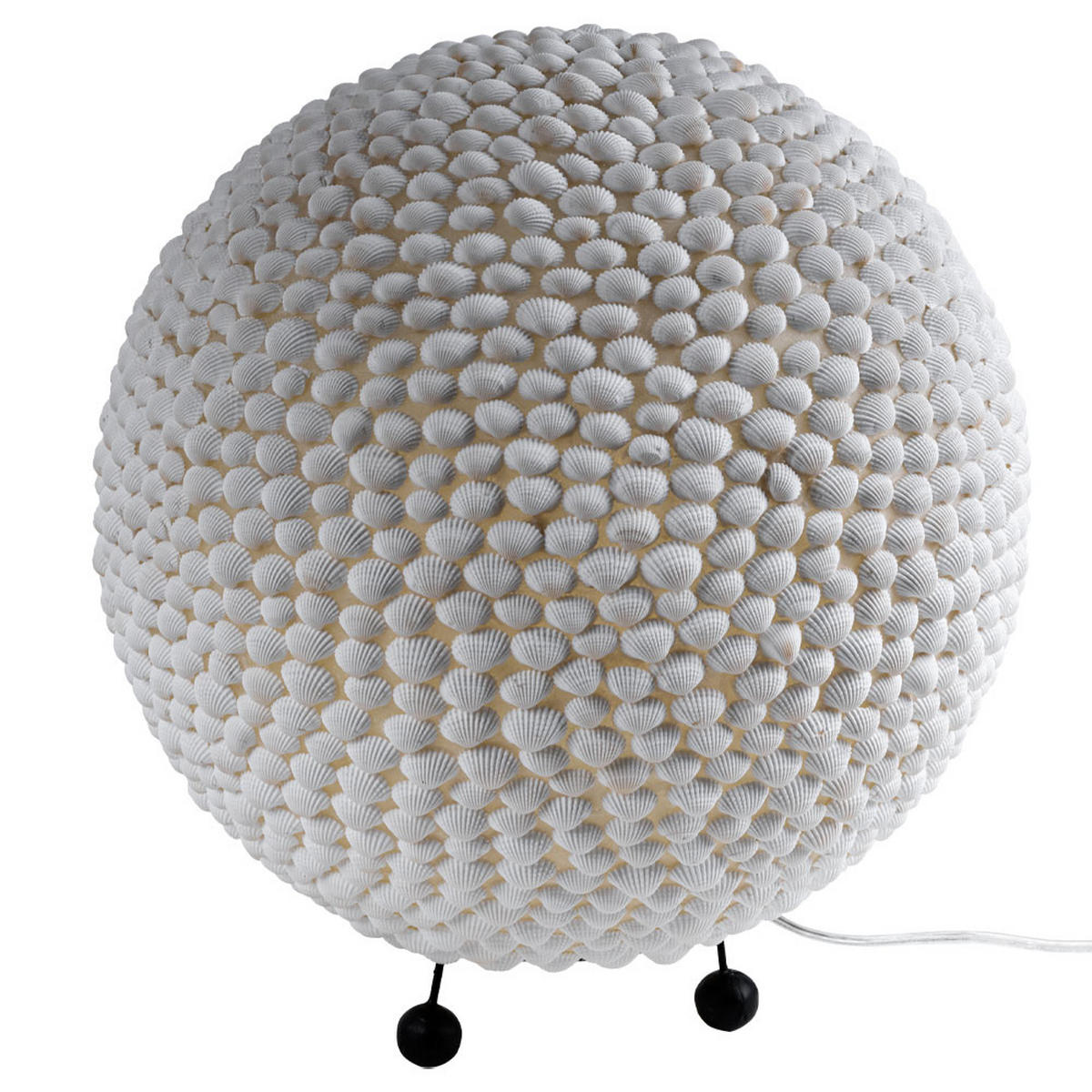 TISCHLEUCHTE Muscheln Weiß - Weiß, Metall (37/37/41cm) - Globo Lighting