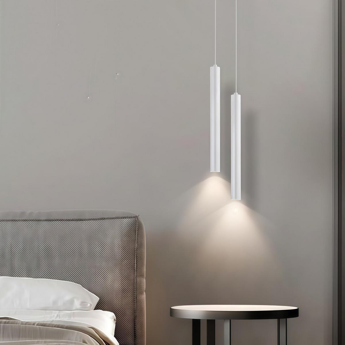 PENDELLEUCHTE LED Metall Weiß 2er-Set, Deckenlampe 30cm - Weiß, Metall (6/30/6cm) - Weltevree