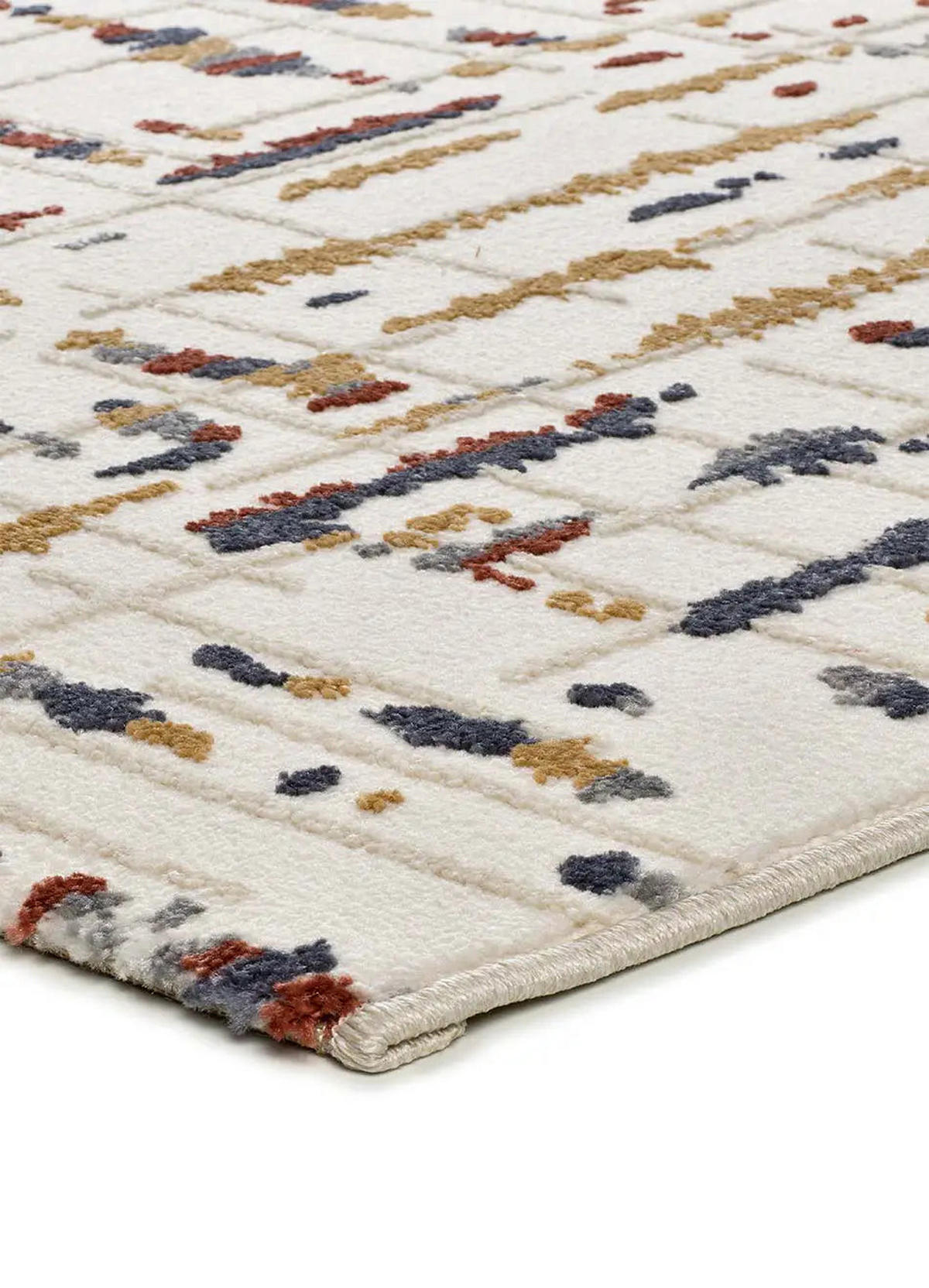 KURZFLORTEPPICH Creme / Mehrfarbig Amara 200/290 cm - Multicolor/Creme, Naturmaterialien/Textil (200/290cm) - Atticgo