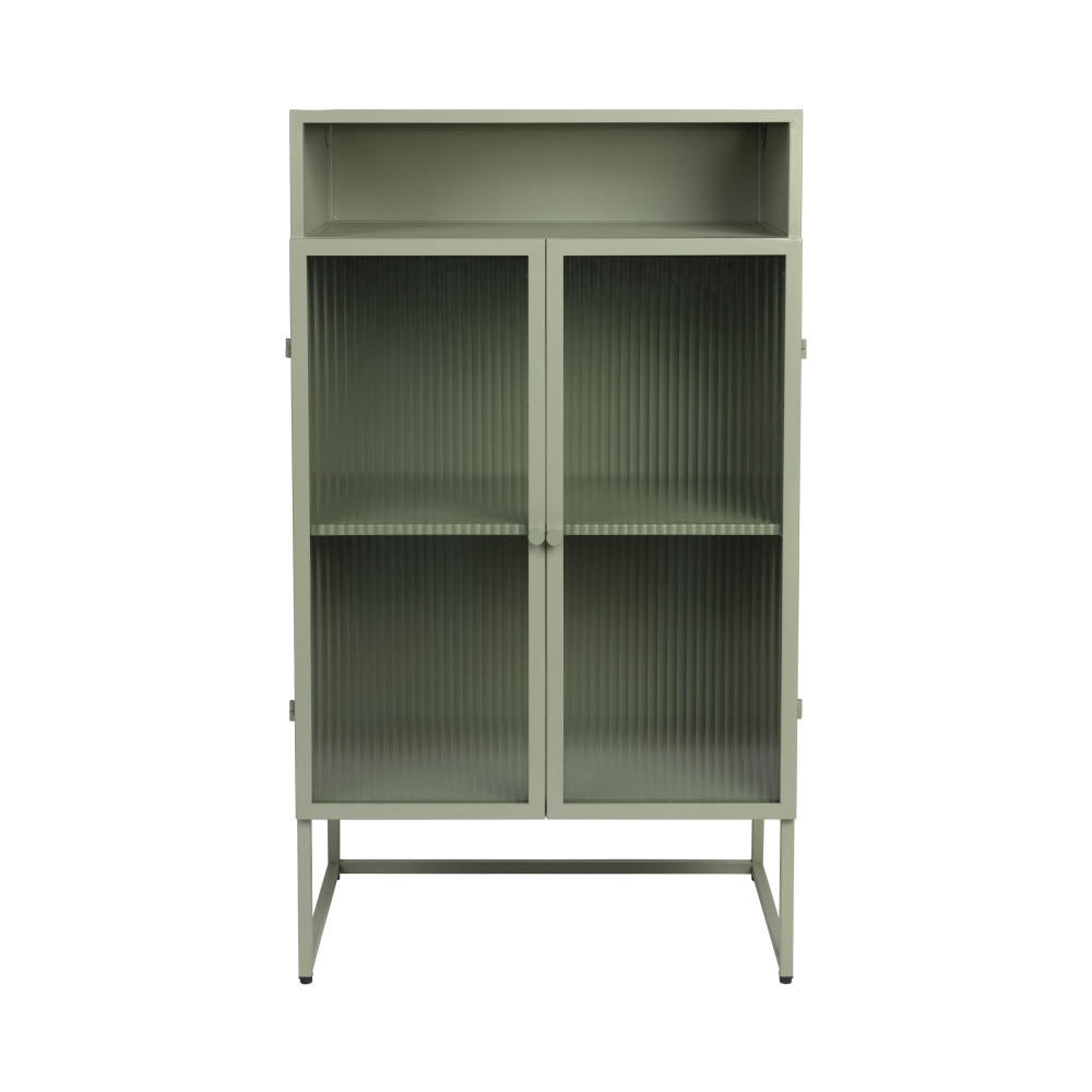 DESIGN-SIDEBOARD - Metall - Mandelgrün - Pastellgrün, Metall (35/105/60cm) - Drawer