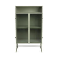 DESIGN-SIDEBOARD - Metall - Mandelgrün - Pastellgrün, Metall (35/105/60cm) - Drawer