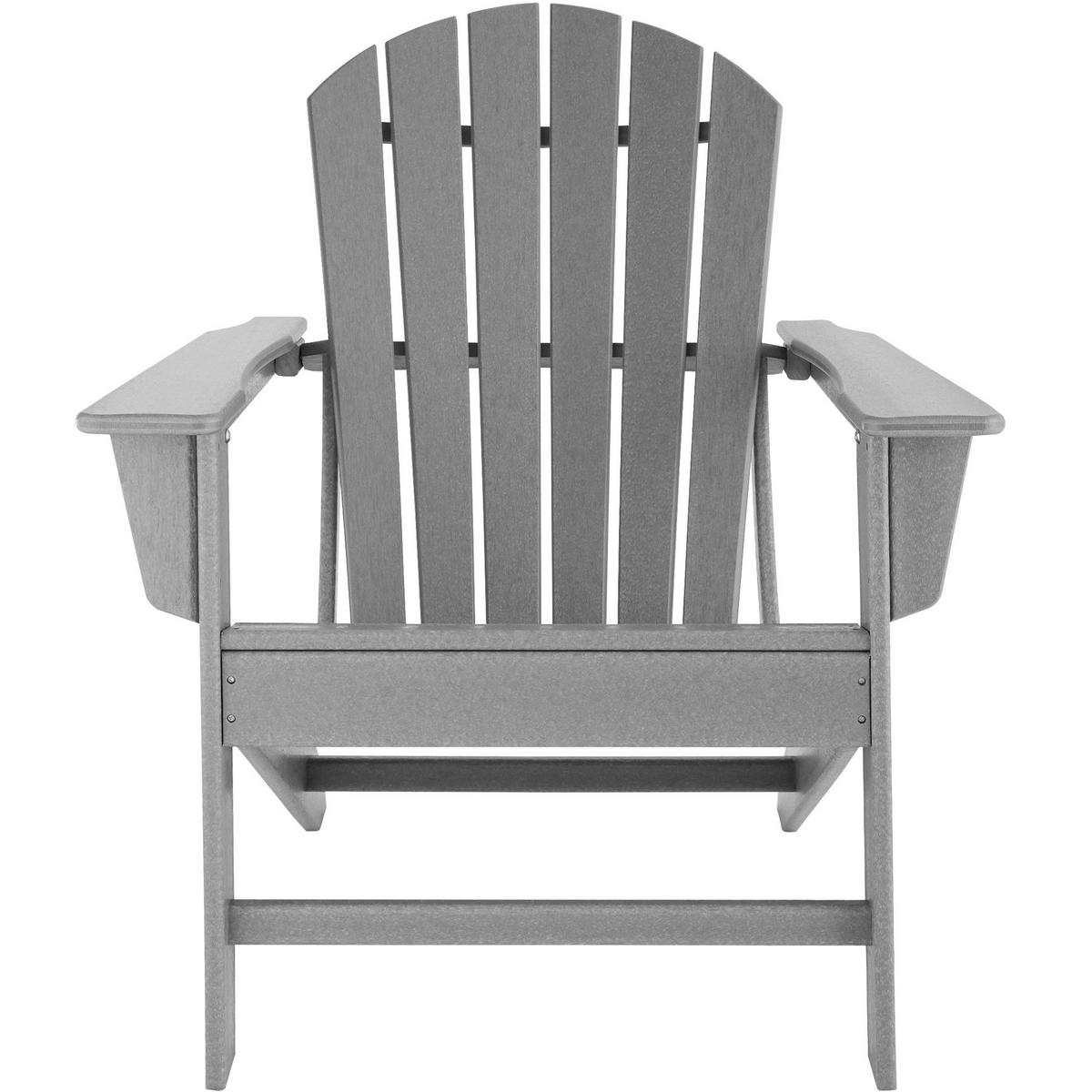 GARTENSTUHL Joan,Belastbarkeit 120 kg, 83 x 79 x 97 cm,hellgrau - Hellgrau, Kunststoff (79/97/83cm) - tectake