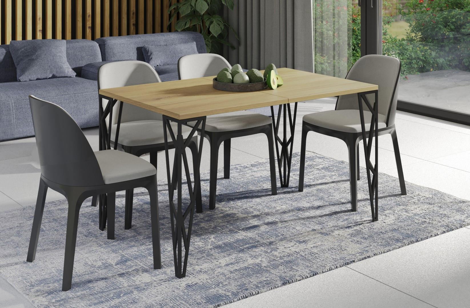 ESSTISCH Rulo bis 210 cm - Eichefarben, Holzwerkstoff (130/80/76cm) - Endo-Moebel