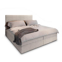 BOXBETT PISA 140x200 cm mit Matratze und Topper - Creme - Creme, Holz (140/200cm) - MASSENO