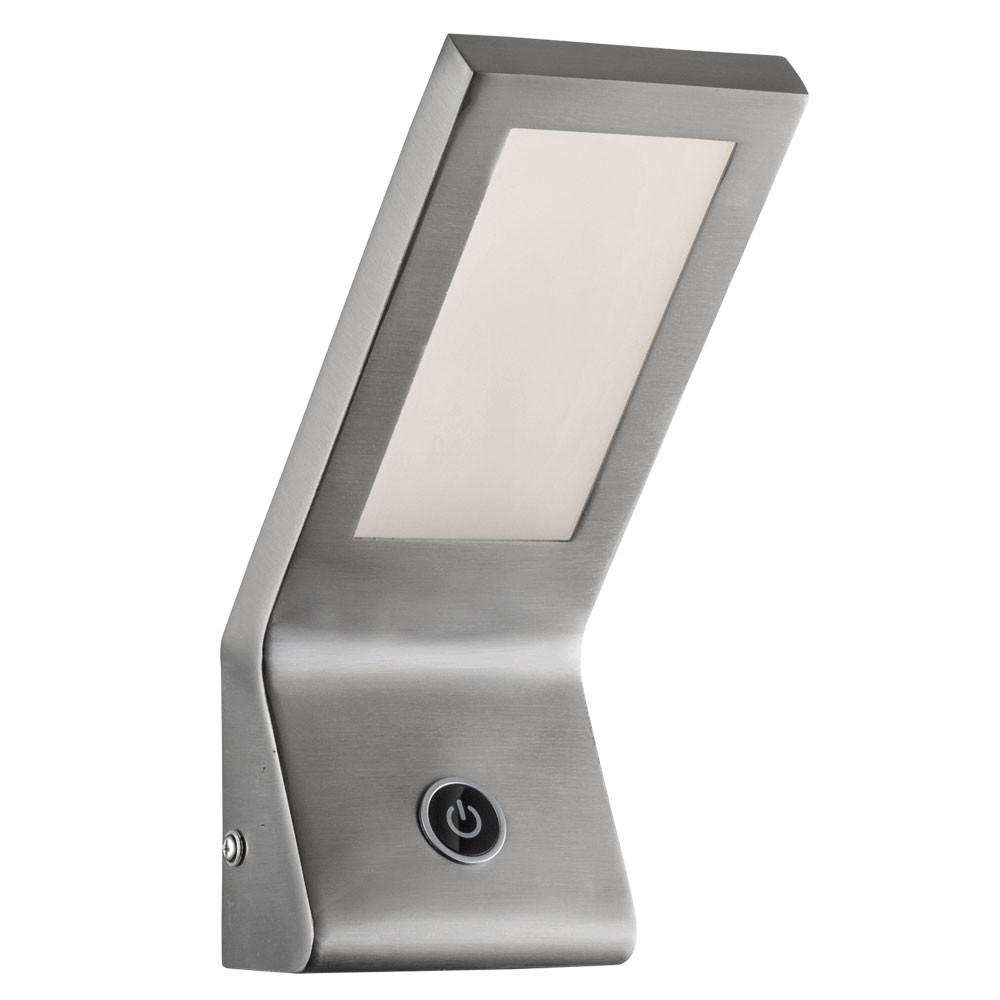 LED WANDLEUCHTE Tanja Silber Glas - Silberfarben, Glas (9/22/13cm) - Globo Lighting